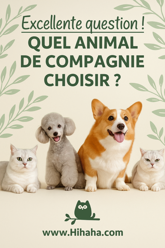 🐾 Quel animal de compagnie choisir ? Le guide doux de Mamie 👵
