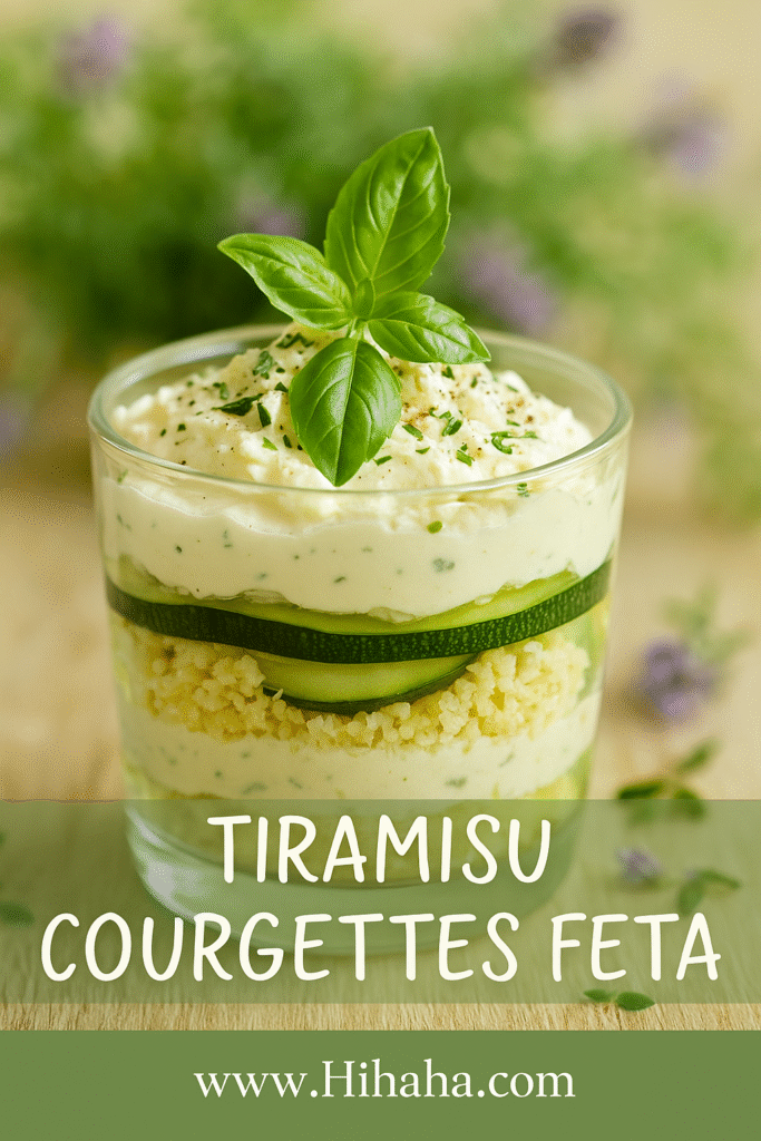 Tiramisu Courgettes Feta : Le Délice Salé qui Enchante les Étés de Mamie