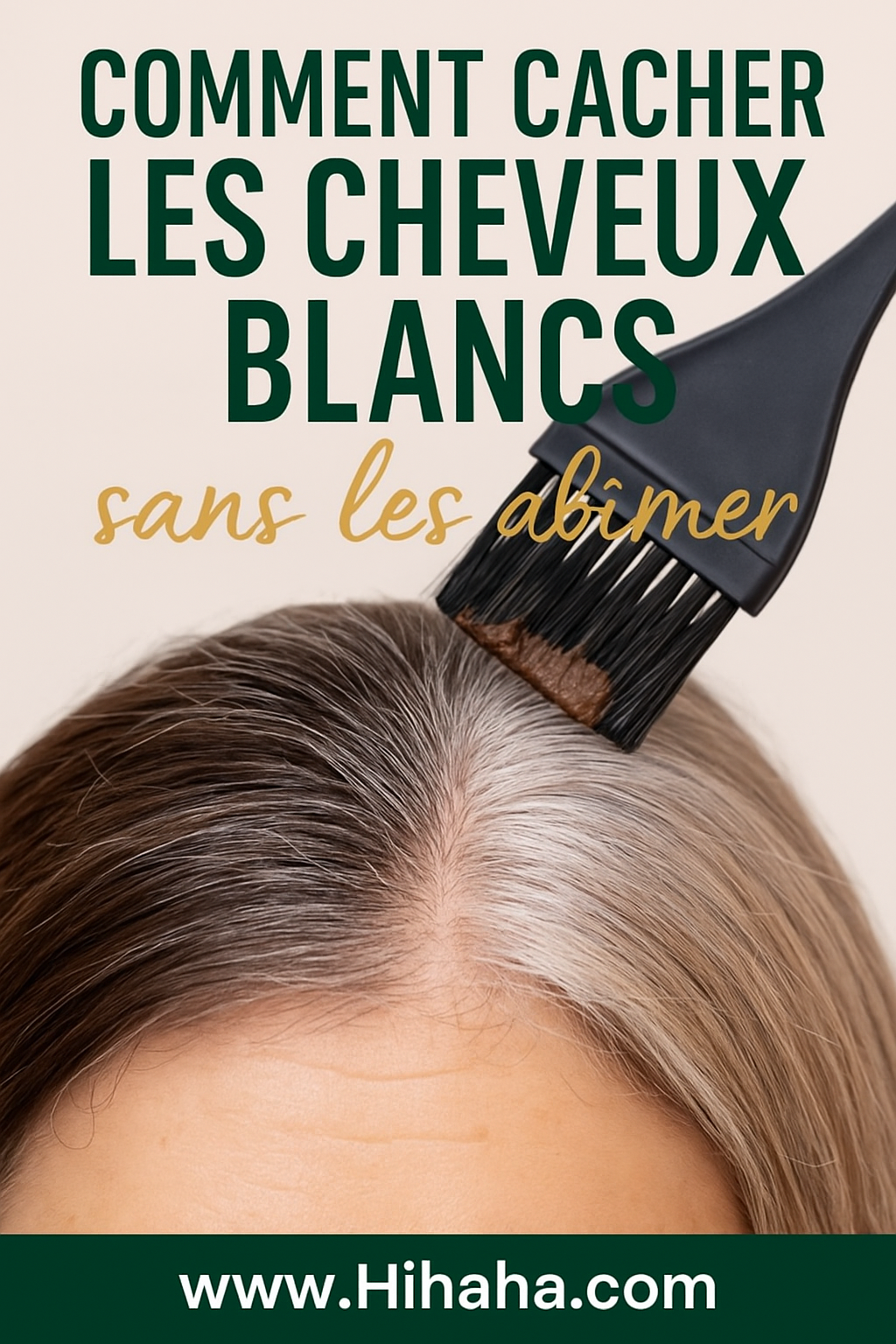 Couvrir les cheveux blancs naturellement